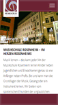 Mobile Screenshot of musikschule-rosenheim.de