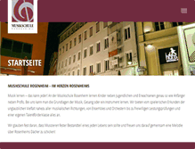 Tablet Screenshot of musikschule-rosenheim.de
